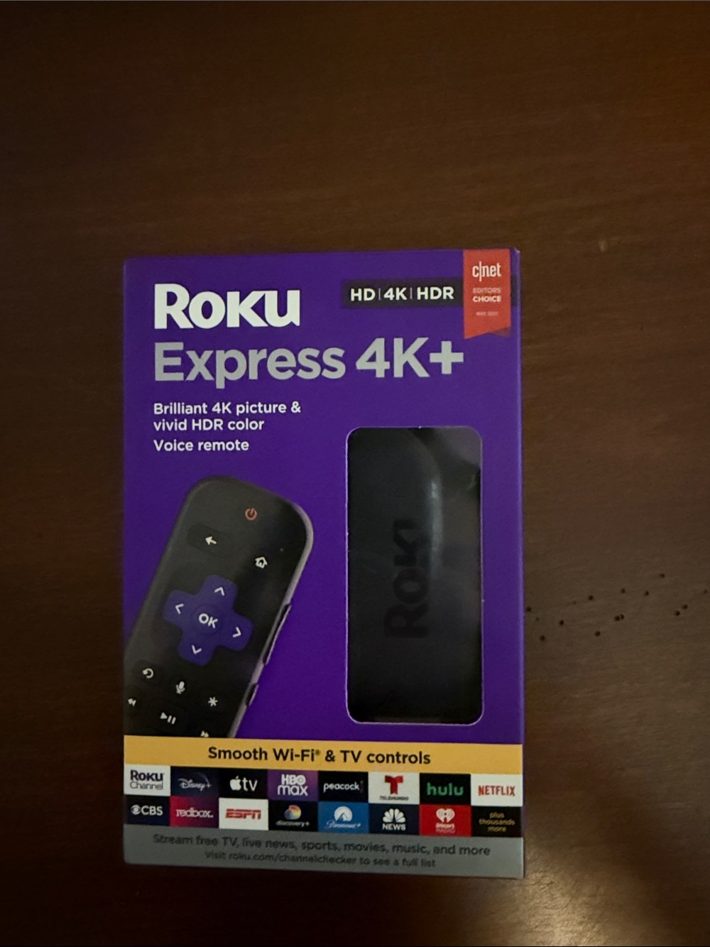Roku Express 4K+ Streaming Player - Purple